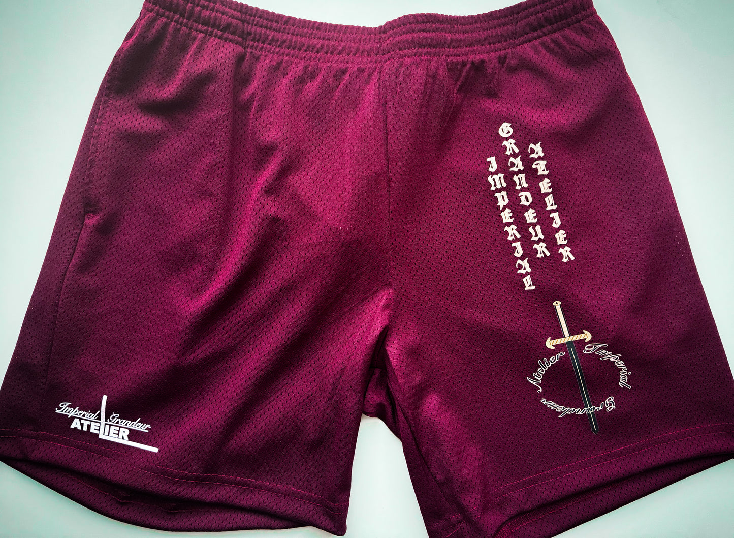 Imperial Mesh Short (Maroon)