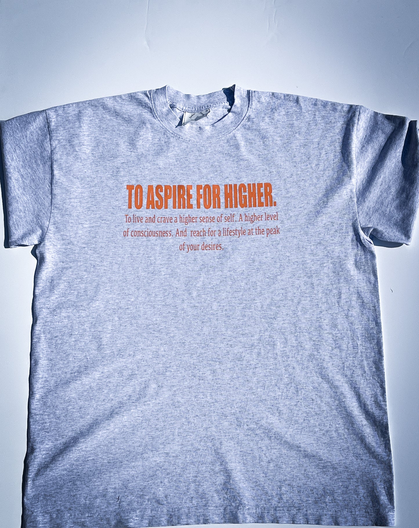 Aspire for Higher Tee (Heather Gray)