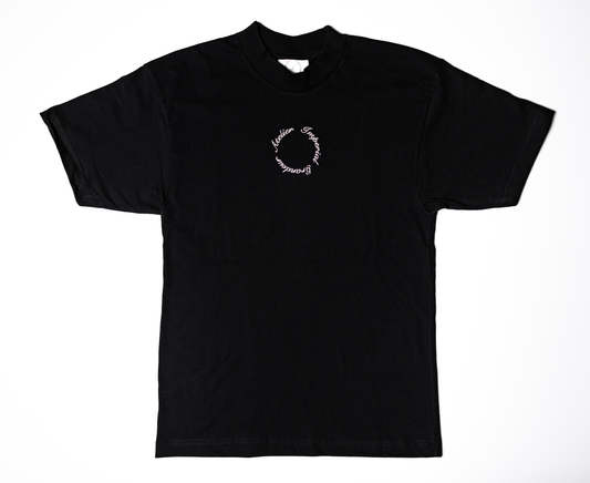 Signature Tee Black/Creme